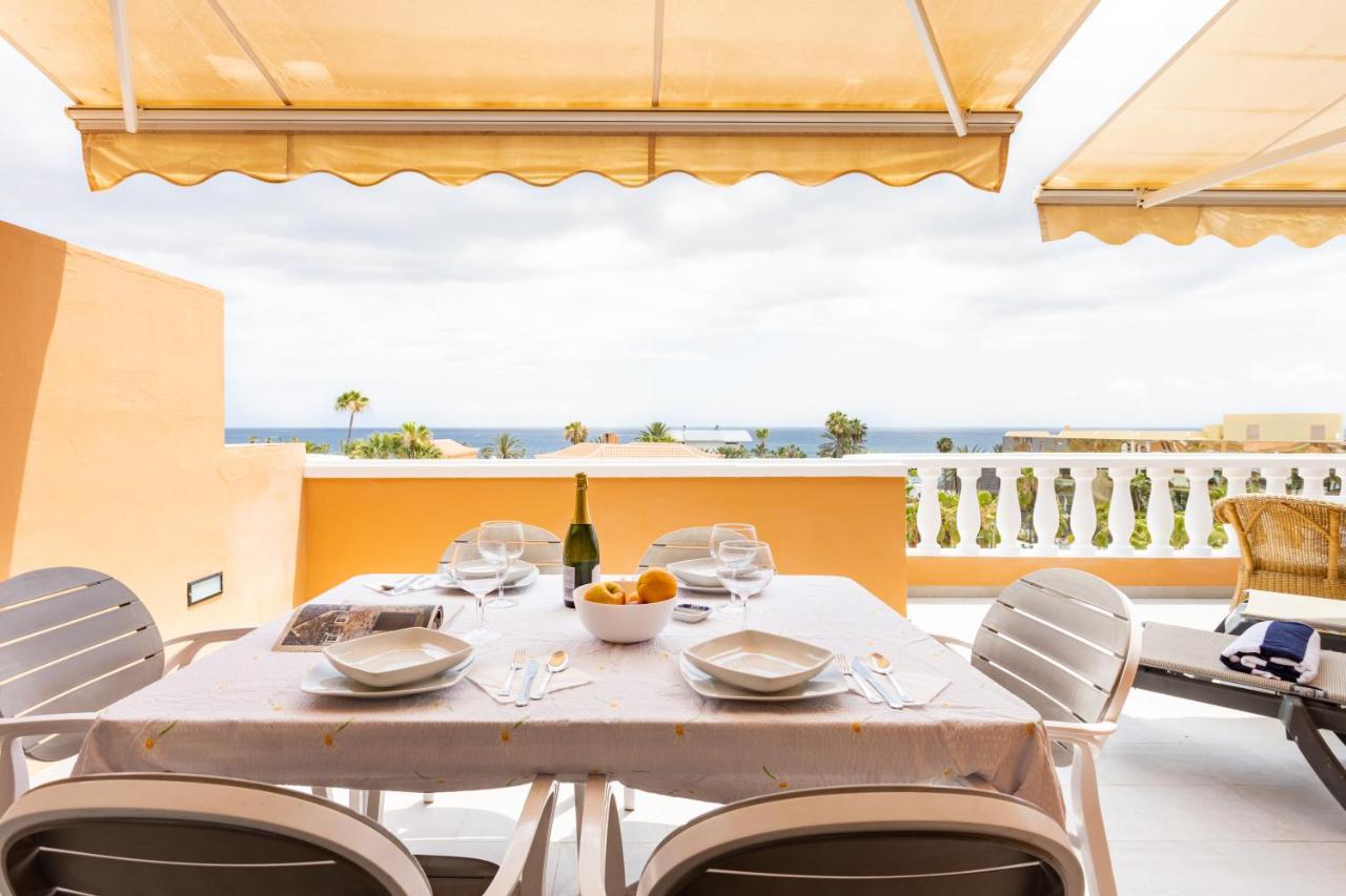 Exclusive Penthouse Playa Las Vistas 4 Close To The Sea And Beach, Aircondition For A Fee, Wifi, Terrace, Heated Pool Playa de las Americas (Tenerife) Exterior foto