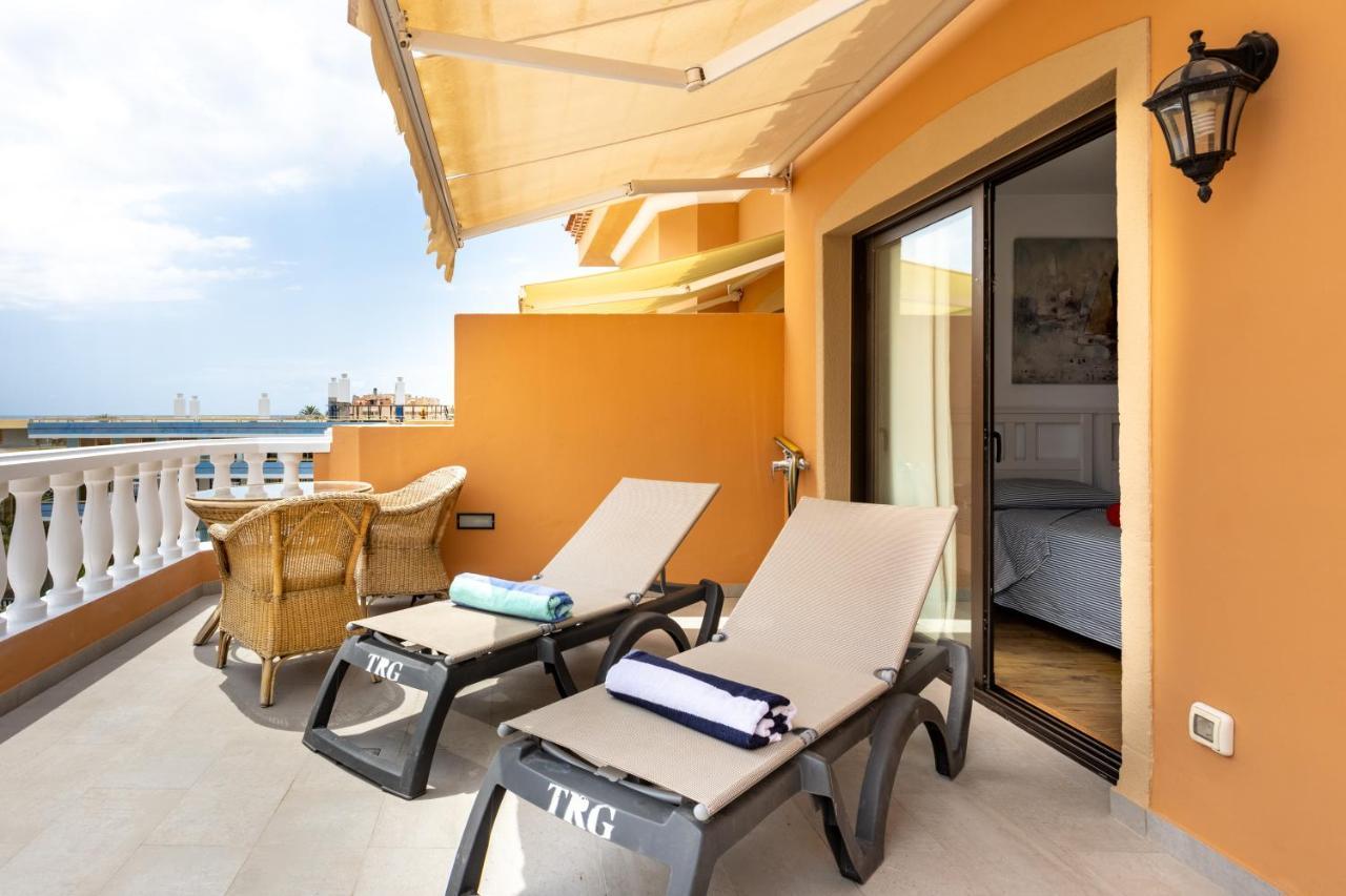 Exclusive Penthouse Playa Las Vistas 4 Close To The Sea And Beach, Aircondition For A Fee, Wifi, Terrace, Heated Pool Playa de las Americas (Tenerife) Exterior foto
