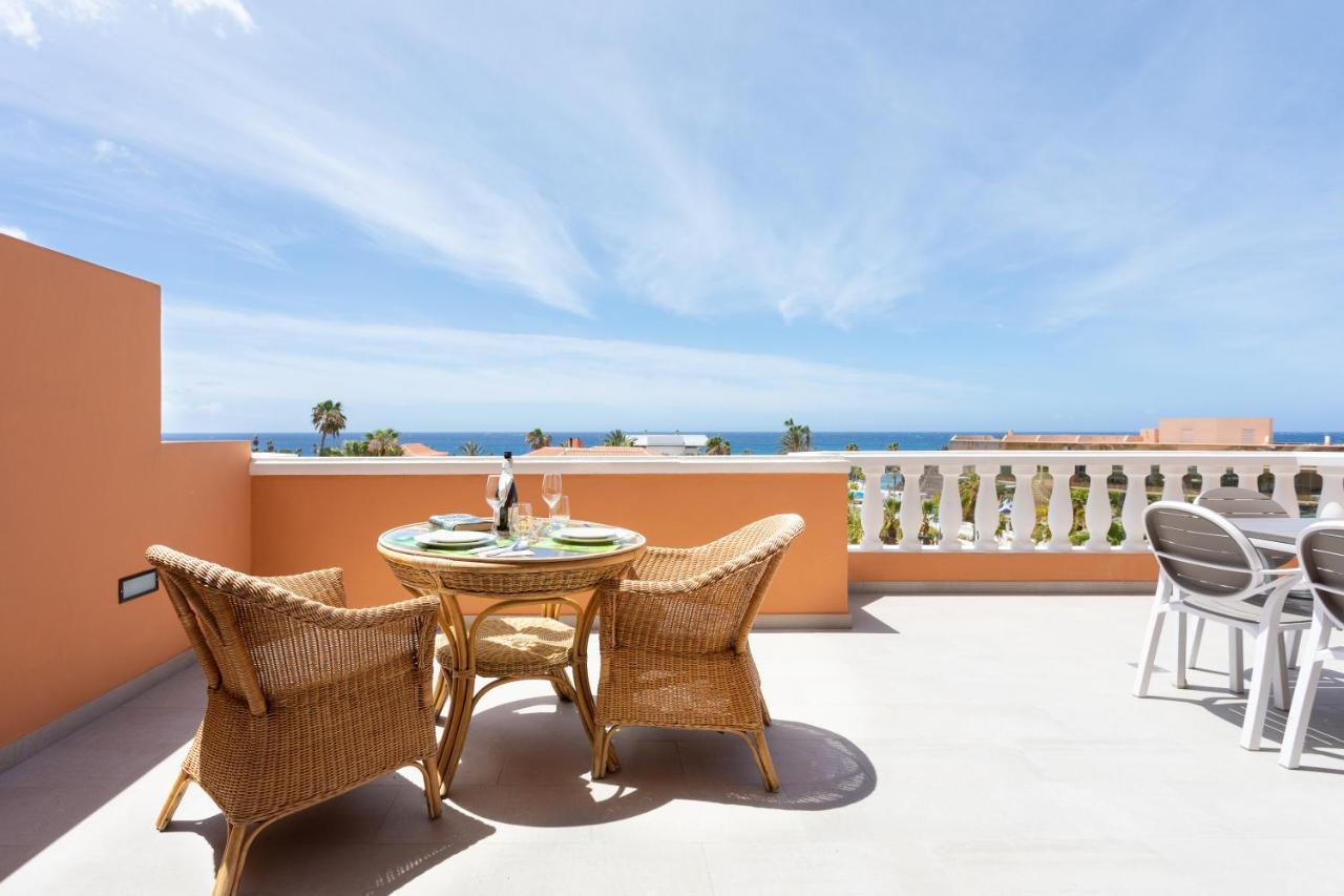 Exclusive Penthouse Playa Las Vistas 4 Close To The Sea And Beach, Aircondition For A Fee, Wifi, Terrace, Heated Pool Playa de las Americas (Tenerife) Exterior foto